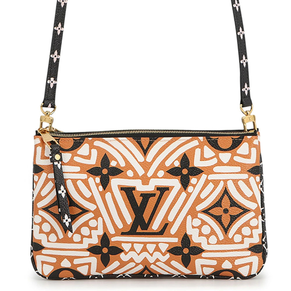Louis Vuitton Monogram Shoulder Bag LV Crafty Pochette Double Zip